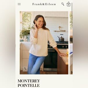 Monterey pointelle sweater